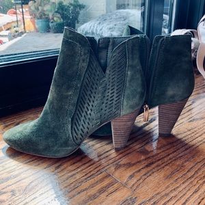 Vice Camuto Army Green Roteina Bootie